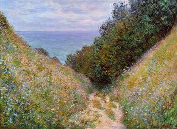 El camino de La Cavee Pourville Claude Monet Impresionismo Flores Pinturas al óleo